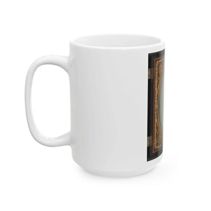 Captain Augustus C. Thompson Of Co. G, 16th Georgia Infantry Regiment With Sword (U.S. Civil War) White Coffee Mug - Go Mug Yourself