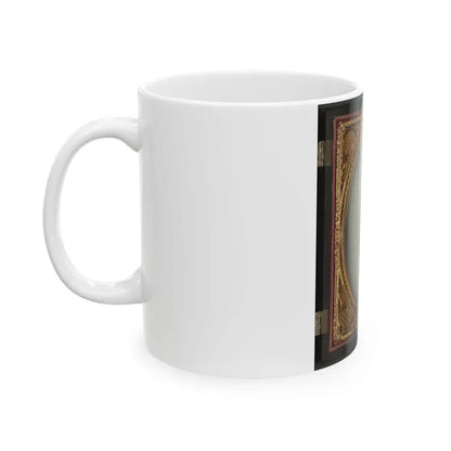 Captain Augustus C. Thompson Of Co. G, 16th Georgia Infantry Regiment With Sword (U.S. Civil War) White Coffee Mug - Go Mug Yourself