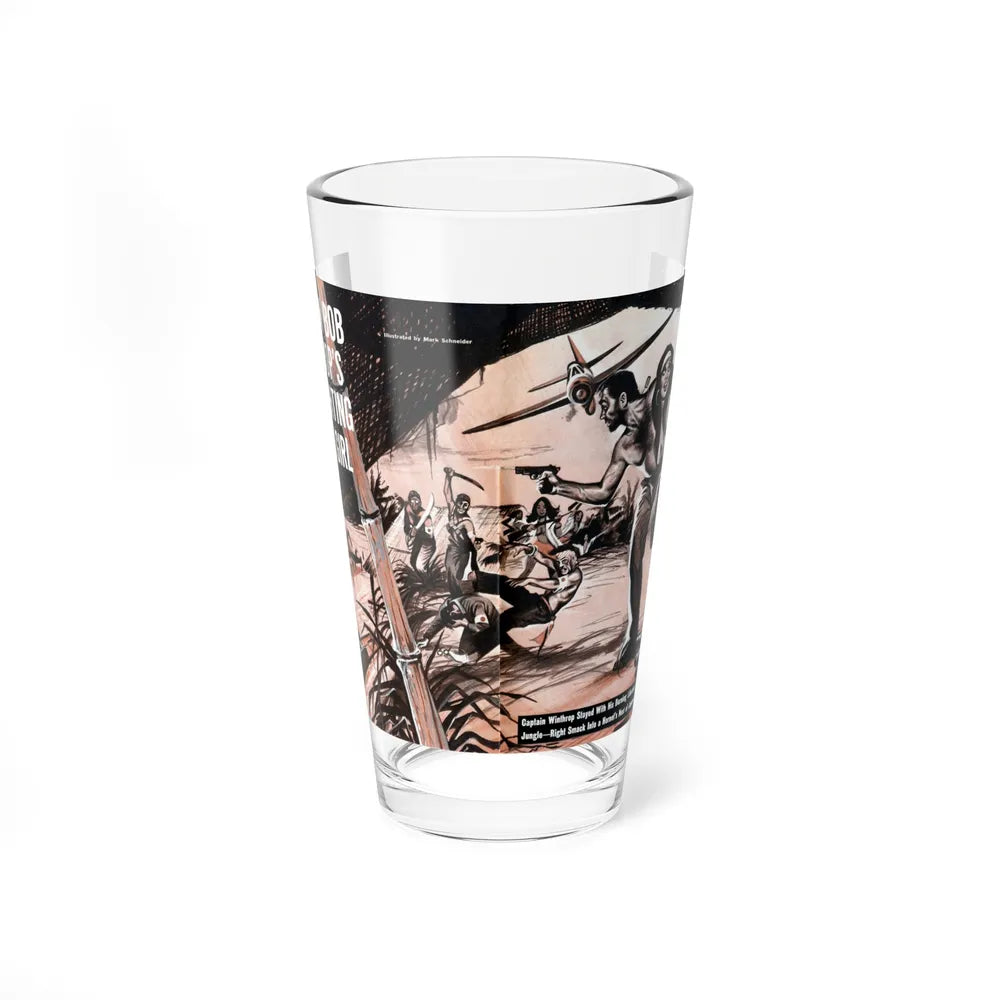 Captain Bob Winthrop's Jap-Fighting Jungle Girl Decoy, Escape To Adventure, September 1964 (Magazine Illustration) Pint Glass 16oz-16oz-Go Mug Yourself