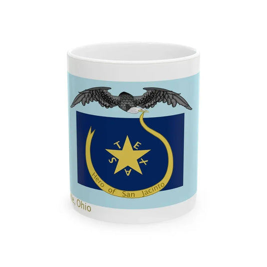 Captain Burroughs Flag From Ohio (United States) White Coffee Mug 11oz - Go Mug Yourself