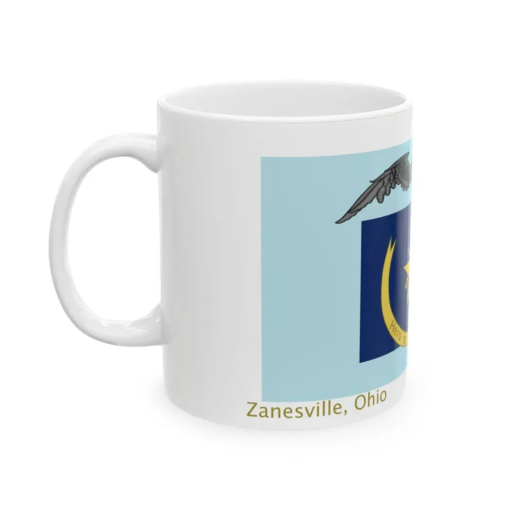 Captain Burroughs Flag From Ohio (United States) White Coffee Mug - Go Mug Yourself