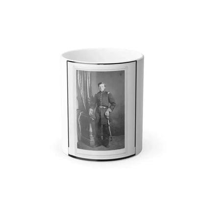 Captain Charles Nagel, Union Officer in the 32Nd Indiana Regiment, Full-Length Portrait, Standing, Facing Front (U.S. Civil War) Color Changing Coffee Mug 11oz - Go Mug Yourself