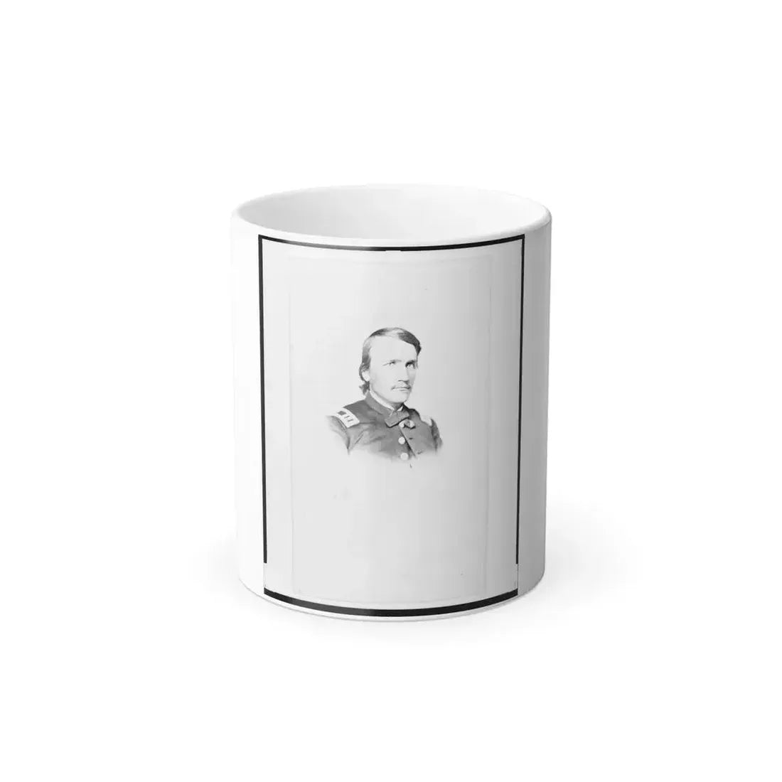 Captain Ebenezer T. Wells, Union Officer, Bust Portrait, Facing Front (U.S. Civil War) Color Changing Coffee Mug 11oz Default Title 11oz - Go Mug Yourself