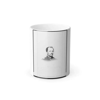 Captain Emanuel Eller, Union Officer in the 32Nd Indiana Regiment, Head-and-Shoulders Portrait, Facing Front (U.S. Civil War) Color Changing Coffee Mug 11oz Default Title 11oz - Go Mug Yourself