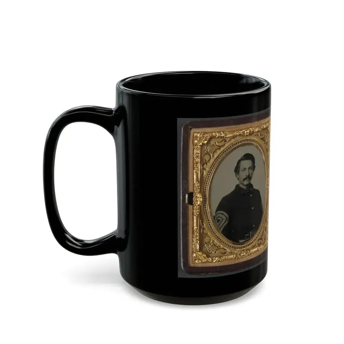 Captain Ferdinand F. Boltz Of Co. S, 12th Indiana Infantry Regiment, And Co. F, 88th Indiana Infantry Regiment And Siddie Boltz (U.S. Civil War) Black Coffee Mug - Go Mug Yourself