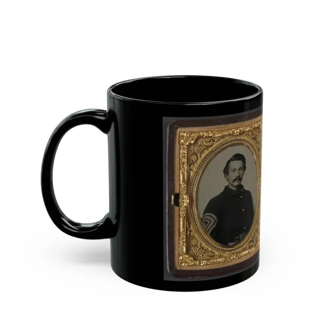 Captain Ferdinand F. Boltz Of Co. S, 12th Indiana Infantry Regiment, And Co. F, 88th Indiana Infantry Regiment And Siddie Boltz (U.S. Civil War) Black Coffee Mug - Go Mug Yourself