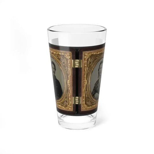 Captain Ferdinand F. Boltz Of Co. S, 12th Indiana Infantry Regiment, And Co. F, 88th Indiana Infantry Regiment And Siddie Boltz (U.S. Civil War) Pint Glass 16oz 16oz - Go Mug Yourself