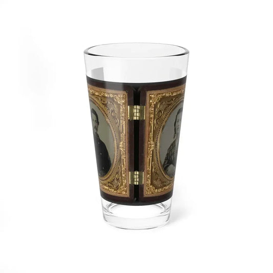 Captain Ferdinand F. Boltz Of Co. S, 12th Indiana Infantry Regiment, And Co. F, 88th Indiana Infantry Regiment And Siddie Boltz (U.S. Civil War) Pint Glass 16oz 16oz - Go Mug Yourself