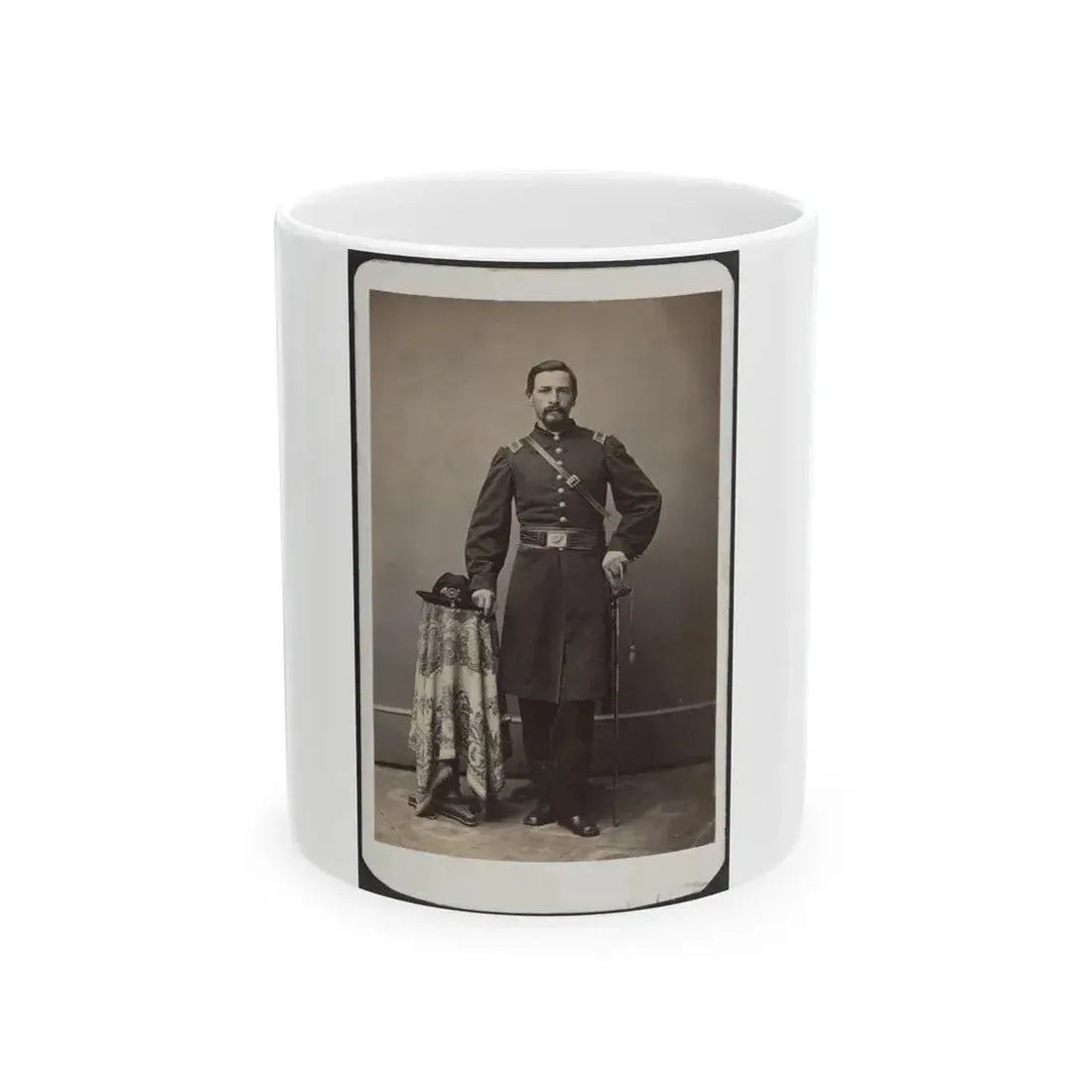 Captain Ferdinand F. Boltz Of Co. S, 12th Indiana Infantry Regiment, And Co. F, 88th Indiana Infantry Regiment (U.S. Civil War) White Coffee Mug 11oz - Go Mug Yourself