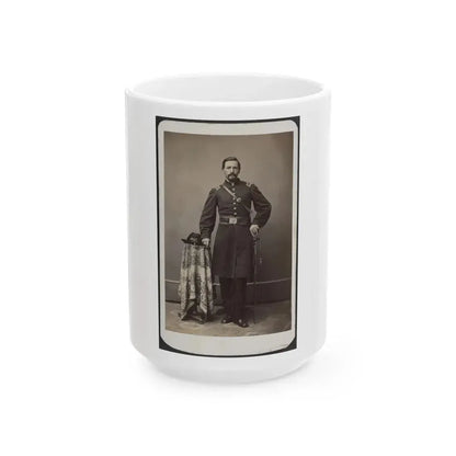 Captain Ferdinand F. Boltz Of Co. S, 12th Indiana Infantry Regiment, And Co. F, 88th Indiana Infantry Regiment (U.S. Civil War) White Coffee Mug 15oz - Go Mug Yourself