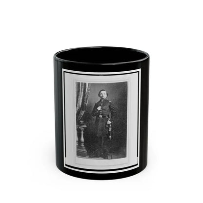 Captain Frederick Ludwig (Lodewig), Union Officer In The 32nd Indiana Regiment, Full-Length Portrait, Facing Front (U.S. Civil War) Black Coffee Mug 11oz - Go Mug Yourself