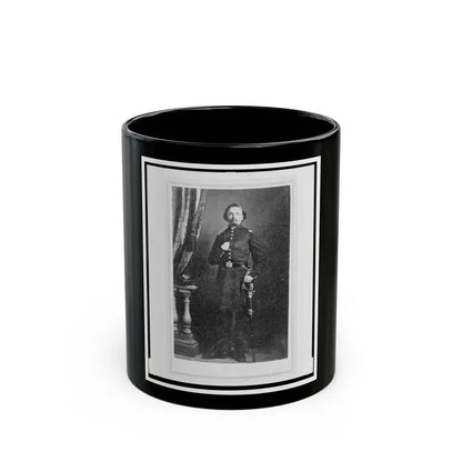 Captain Frederick Ludwig (Lodewig), Union Officer In The 32nd Indiana Regiment, Full-Length Portrait, Facing Front (U.S. Civil War) Black Coffee Mug 11oz - Go Mug Yourself