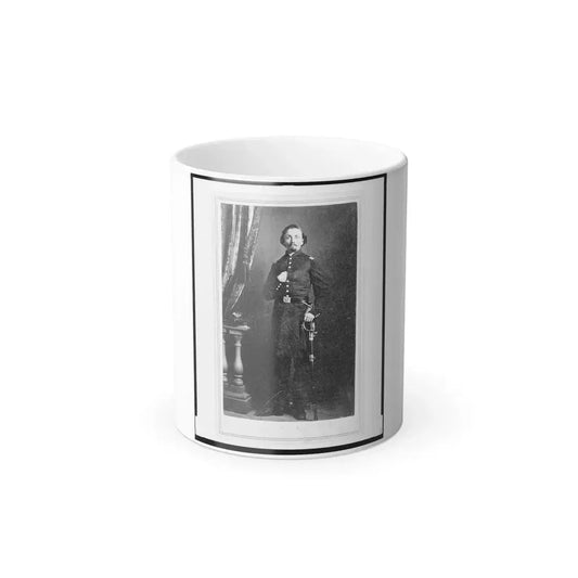 Captain Frederick Ludwig (Lodewig), Union Officer in the 32Nd Indiana Regiment, Full-Length Portrait, Facing Front (U.S. Civil War) Color Changing Coffee Mug 11oz Default Title 11oz - Go Mug Yourself