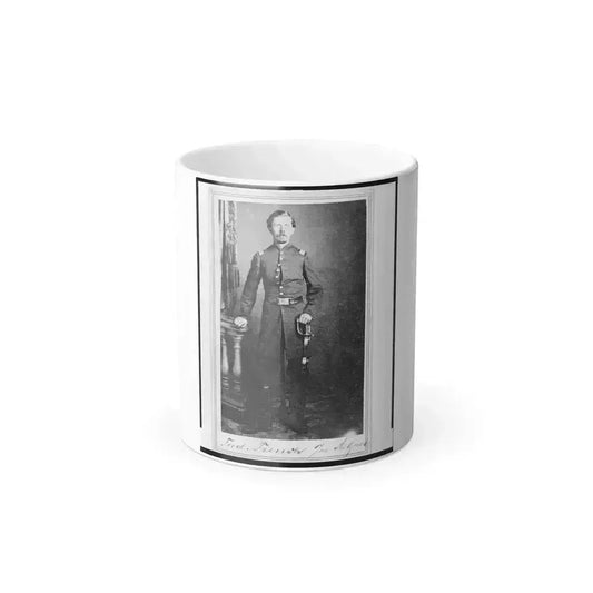 Captain Frederick  Ned  Trenk (Trenck), Union Officer in the 32Nd Indiana Regiment, Full-Length Portrait, Standing, Facing Front (U.S. Civil War) Color Changing Coffee Mug 11oz Default Title 11oz - Go Mug Yourself