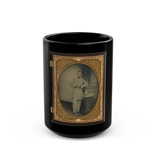 Captain George Riggs Gaither Of K Company, 1st Virginia Cavalry (U.S. Civil War) Black Coffee Mug-15oz-Go Mug Yourself