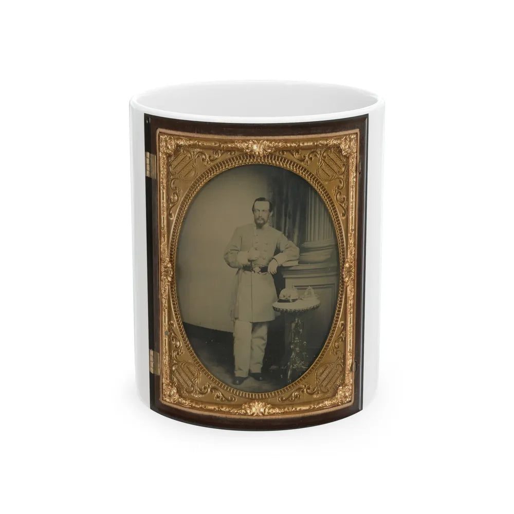 Captain George Riggs Gaither Of K Company, 1st Virginia Cavalry (U.S. Civil War) White Coffee Mug-11oz-Go Mug Yourself