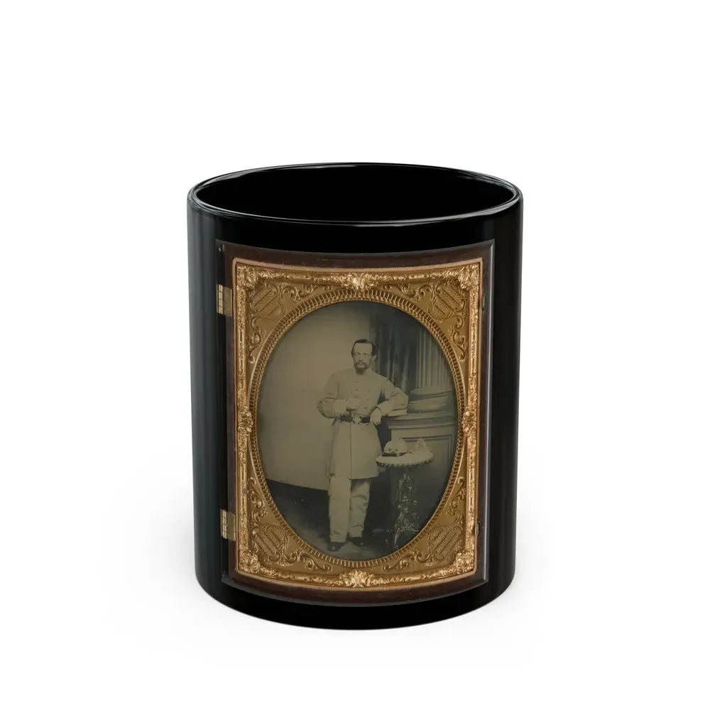 Captain George Riggs Gaither Of K Company, 1st Virginia Cavalry (U.S. Civil War) Black Coffee Mug 11oz - Go Mug Yourself