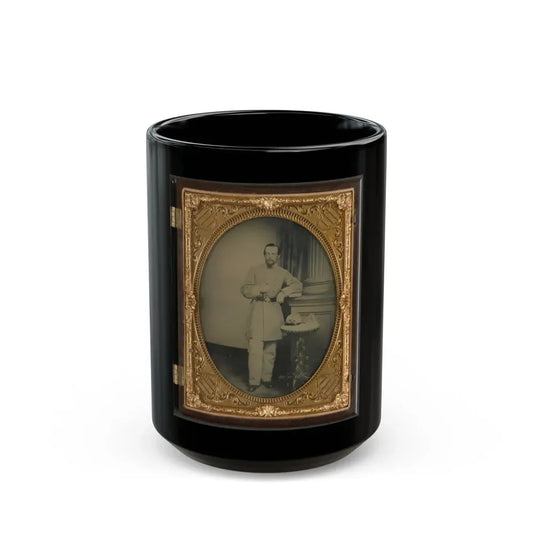 Captain George Riggs Gaither Of K Company, 1st Virginia Cavalry (U.S. Civil War) Black Coffee Mug 15oz - Go Mug Yourself