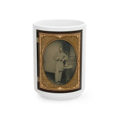 Captain George Riggs Gaither Of K Company, 1st Virginia Cavalry (U.S. Civil War) White Coffee Mug 15oz - Go Mug Yourself