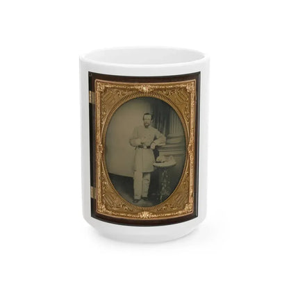 Captain George Riggs Gaither Of K Company, 1st Virginia Cavalry (U.S. Civil War) White Coffee Mug 15oz - Go Mug Yourself