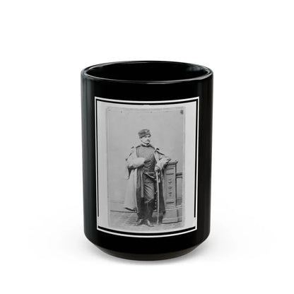 Captain Hubert Anton Casimir Dilger, Union Officer, Full-Length Portrait, Standing, Facing Front (U.S. Civil War) Black Coffee Mug 15oz - Go Mug Yourself