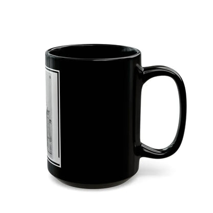 Captain Hubert Anton Casimir Dilger, Union Officer, Full-Length Portrait, Standing, Facing Front (U.S. Civil War) Black Coffee Mug - Go Mug Yourself