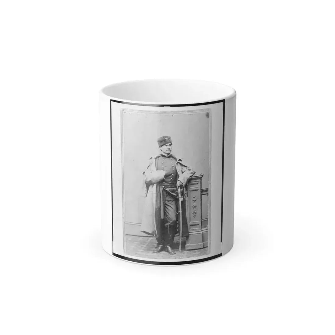 Captain Hubert Anton Casimir Dilger, Union Officer, Full-Length Portrait, Standing, Facing Front (U.S. Civil War) Color Changing Coffee Mug 11oz Default Title 11oz - Go Mug Yourself