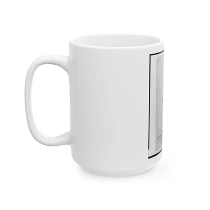 Captain Hubert Anton Casimir Dilger, Union Officer, Full-Length Portrait, Standing, Facing Front (U.S. Civil War) White Coffee Mug - Go Mug Yourself