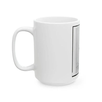 Captain Hubert Anton Casimir Dilger, Union Officer, Full-Length Portrait, Standing, Facing Front (U.S. Civil War) White Coffee Mug - Go Mug Yourself