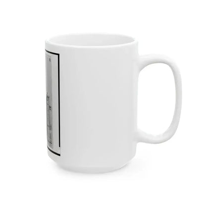 Captain Hubert Anton Casimir Dilger, Union Officer, Full-Length Portrait, Standing, Facing Front (U.S. Civil War) White Coffee Mug - Go Mug Yourself