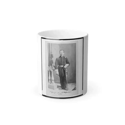 Captain Isidore Esslinger, Union Officer in the 32Nd Indiana  Regiment, Full-Length Portrait, Standing, Facing Front (U.S. Civil War) Color Changing Coffee Mug 11oz Default Title 11oz - Go Mug Yourself