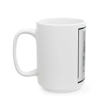 Captain Isidore Esslinger, Union Officer In The 32nd Indiana  Regiment, Full-Length Portrait, Standing, Facing Front (U.S. Civil War) White Coffee Mug - Go Mug Yourself