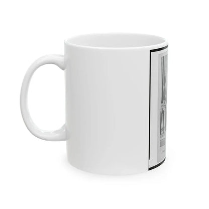 Captain Isidore Esslinger, Union Officer In The 32nd Indiana  Regiment, Full-Length Portrait, Standing, Facing Front (U.S. Civil War) White Coffee Mug - Go Mug Yourself