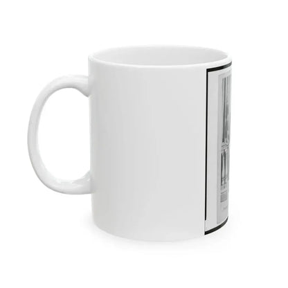 Captain Isidore Esslinger, Union Officer In The 32nd Indiana  Regiment, Full-Length Portrait, Standing, Facing Front (U.S. Civil War) White Coffee Mug - Go Mug Yourself