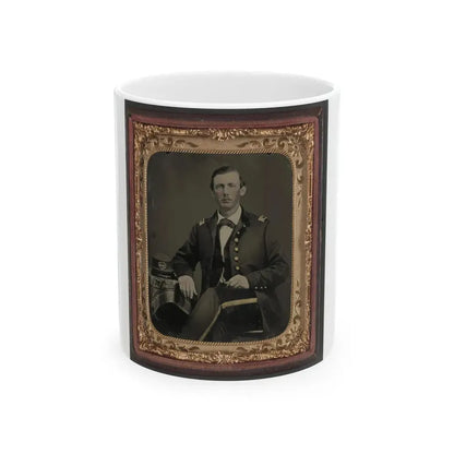 Captain James Dugan Gist Of General & Staff Confederate States Infantry Regiment In Uniform With South Carolina Volunteers Kepi (U.S. Civil War) White Coffee Mug 11oz - Go Mug Yourself
