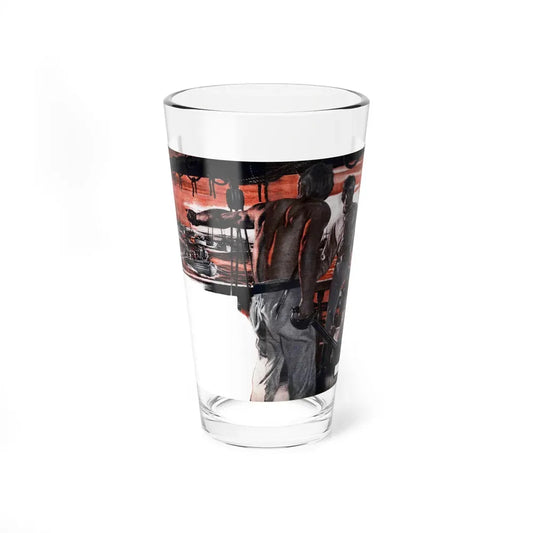 Captain Jeff's Secret Weapon, Argosy, May 1949 (Magazine Illustration) Pint Glass 16oz 16oz - Go Mug Yourself