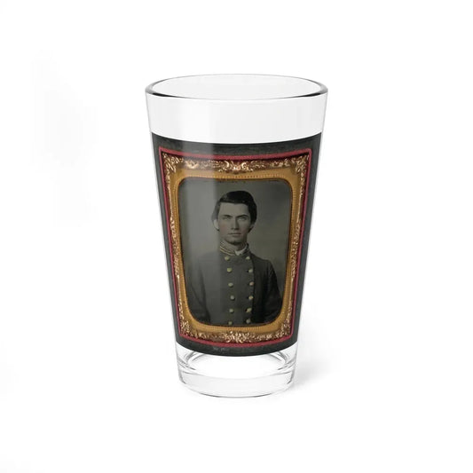 Captain Jesse Sharpe Barnes, F Company, 4th North Carolina Infantry In Frock Coat (U.S. Civil War) Pint Glass 16oz 16oz - Go Mug Yourself