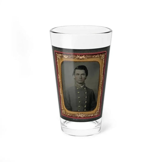 Captain Jesse Sharpe Barnes, F Company, 4th North Carolina Infantry In Frock Coat (U.S. Civil War) Pint Glass 16oz 16oz - Go Mug Yourself