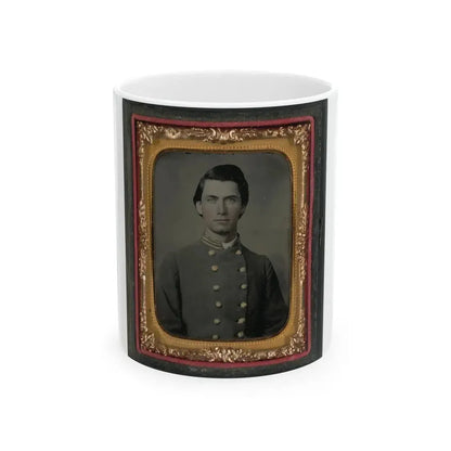 Captain Jesse Sharpe Barnes, F Company, 4th North Carolina Infantry In Frock Coat (U.S. Civil War) White Coffee Mug 11oz - Go Mug Yourself