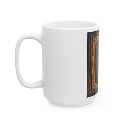Captain Jesse Sharpe Barnes, F Company, 4th North Carolina Infantry In Frock Coat (U.S. Civil War) White Coffee Mug - Go Mug Yourself