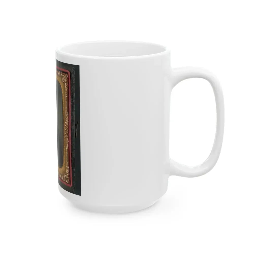 Captain Jesse Sharpe Barnes, F Company, 4th North Carolina Infantry In Frock Coat (U.S. Civil War) White Coffee Mug - Go Mug Yourself