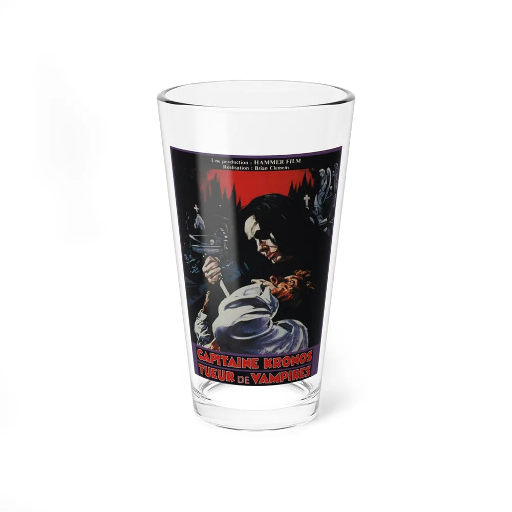 CAPTAIN KRONOS VAMPIRE HUNTER (FRENCH) 1974 Movie Poster - Pint Glass 16oz-16oz-Go Mug Yourself