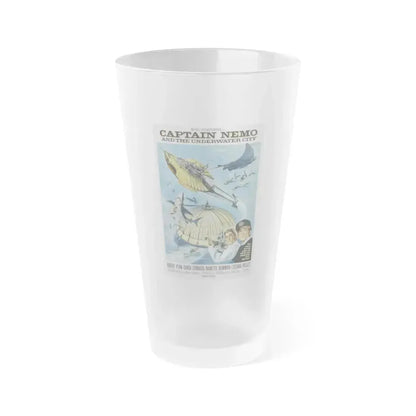 CAPTAIN NEMO AND THE UNDERWATER CITY 1969 Movie Poster - Frosted Pint Glass 16oz 16oz Frosted - Go Mug Yourself