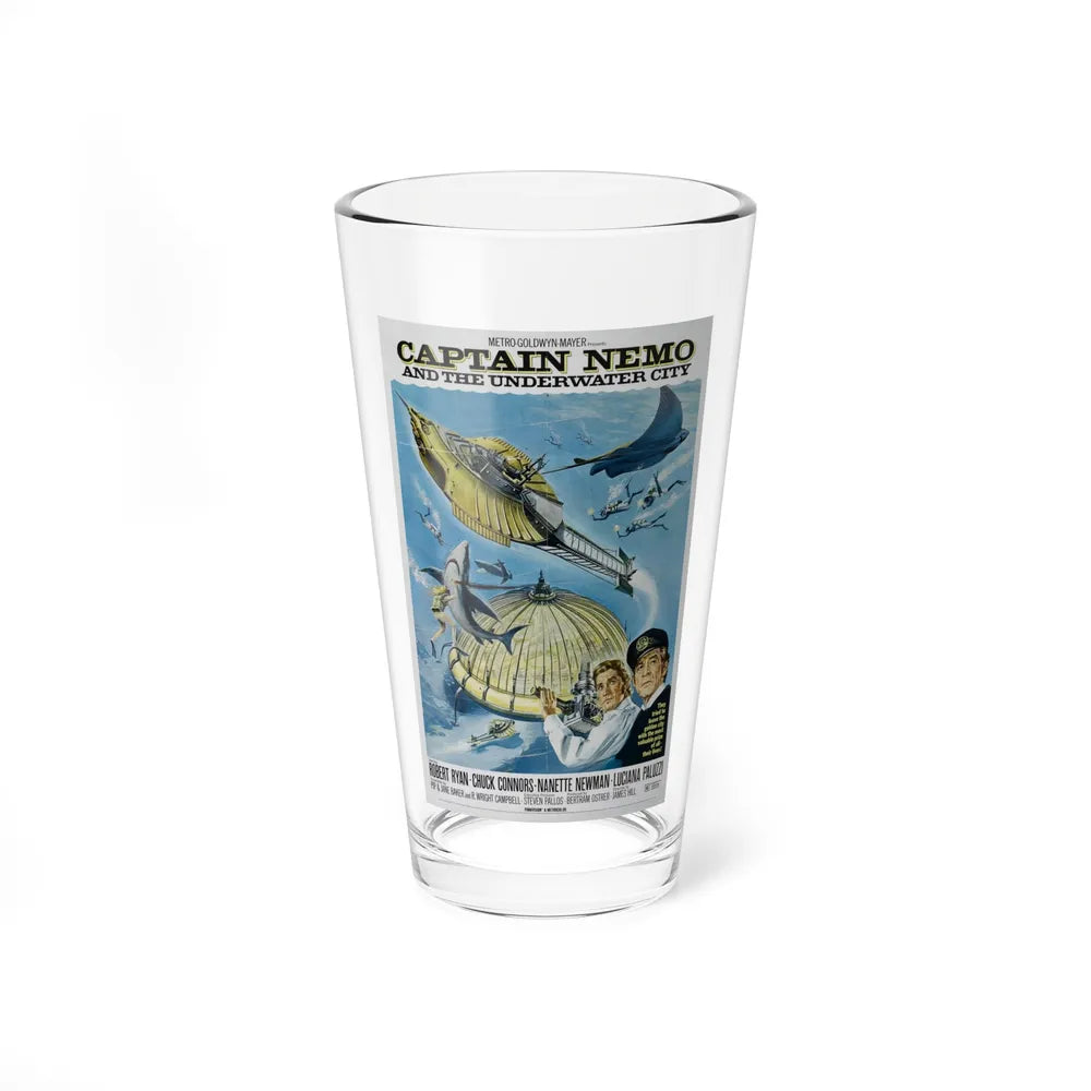 CAPTAIN NEMO AND THE UNDERWATER CITY 1969 Movie Poster - Pint Glass 16oz-16oz-Go Mug Yourself