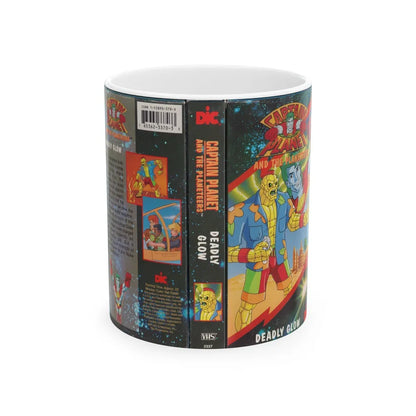 CAPTAIN PLANET AND THE PLANETEERS DEADLY GLOW (VHS COVER) - White Coffee Mug-11oz-Go Mug Yourself