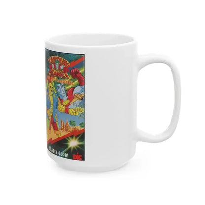 CAPTAIN PLANET AND THE PLANETEERS DEADLY GLOW (VHS COVER) - White Coffee Mug - Go Mug Yourself