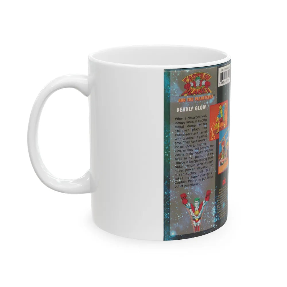 CAPTAIN PLANET AND THE PLANETEERS DEADLY GLOW (VHS COVER) - White Coffee Mug-Go Mug Yourself