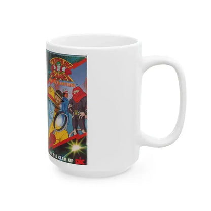 CAPTAIN PLANET AND THE PLANETEERS THE BIG CLAM UP (VHS COVER) - White Coffee Mug - Go Mug Yourself