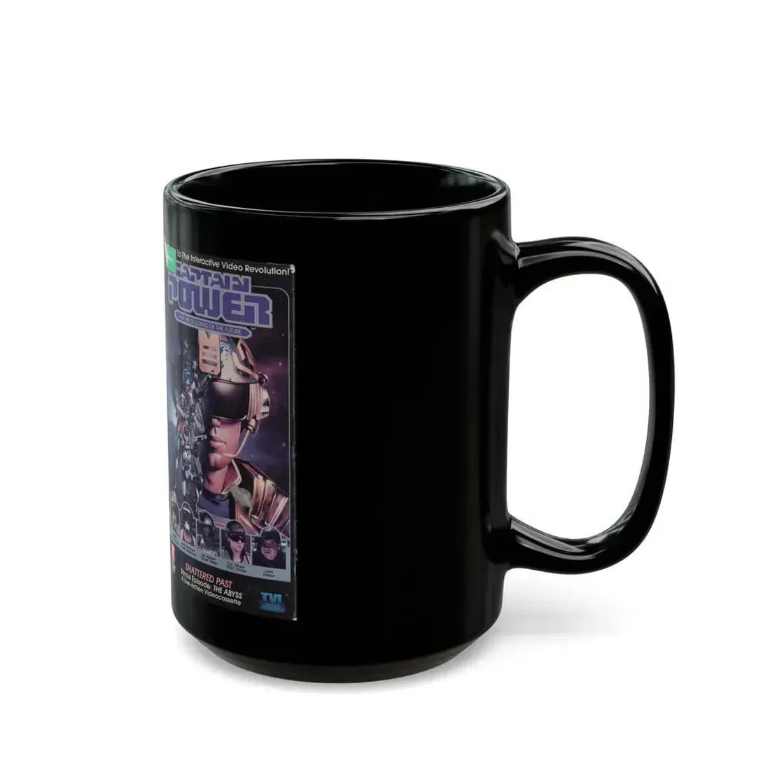 CAPTAIN POWER AND THE SOLDIERS OF THE FUTURE SHATTERED PAST (VHS COVER) - Black Coffee Mug - Go Mug Yourself