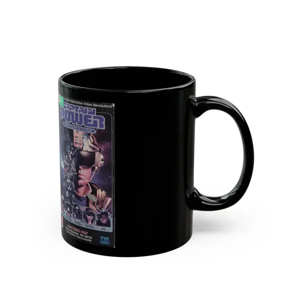 CAPTAIN POWER AND THE SOLDIERS OF THE FUTURE SHATTERED PAST (VHS COVER) - Black Coffee Mug - Go Mug Yourself